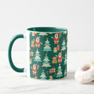 Santa's here Christmas celebration mug