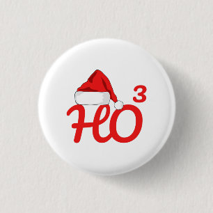 Santa's Ho Christmas 3 Cm Round Badge