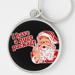 Santas Huge Package Key Ring