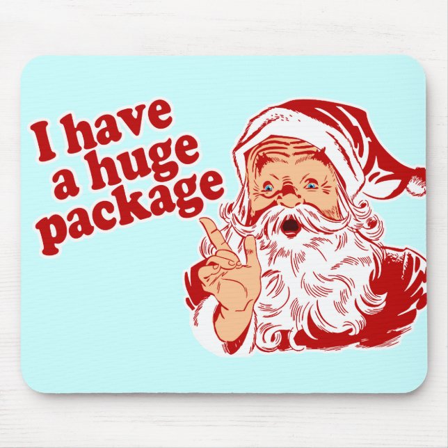 Santas Huge Package Mouse Pad (Front)