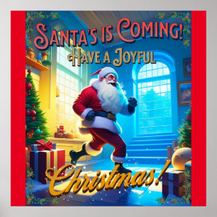 Santa's is Coming from the Chimney! Poster