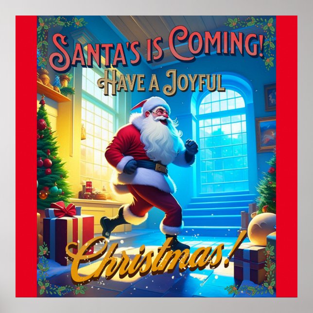 Santa's is Coming from the Chimney! Poster (Front)