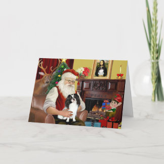 Santa's Japanese Chin Holiday Card