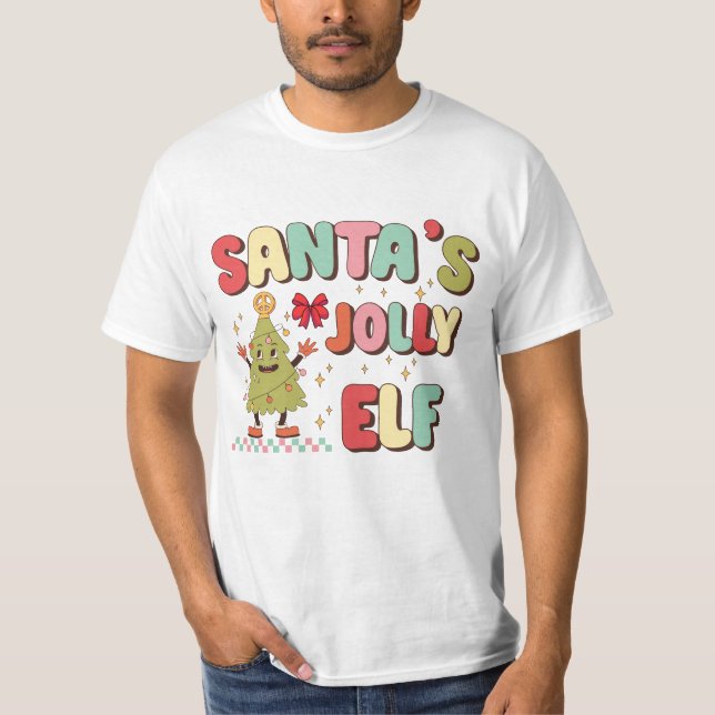 Santa's Jolly Elf T-Shirt (Front)