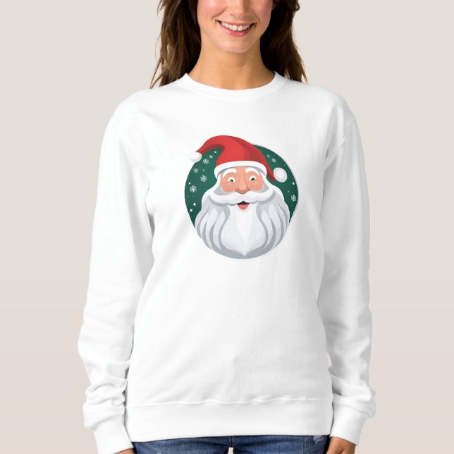 Santa's Jolly Face Sweatshirt (Front)