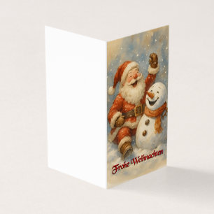 Santas Lachen im Winterzauber