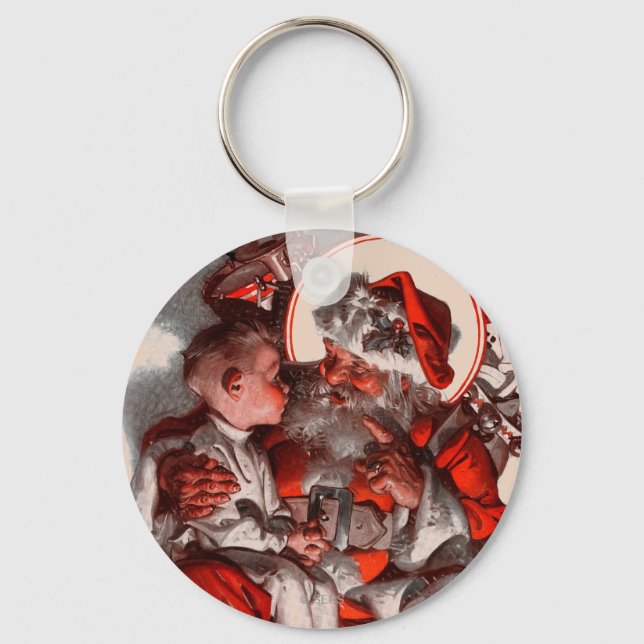 Santa's Lap Key Ring (Front)