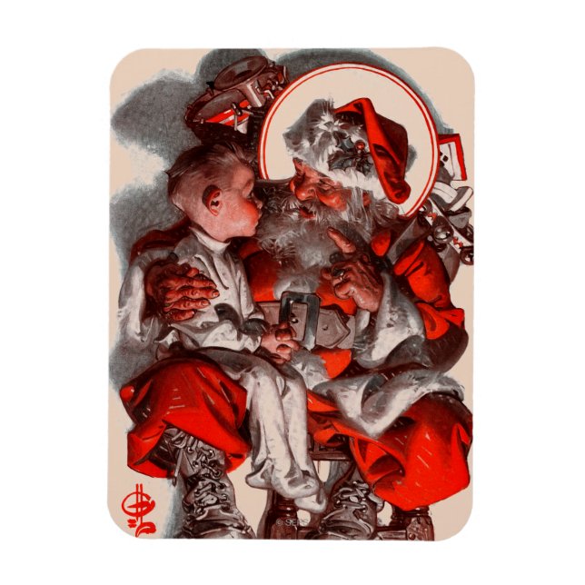 Santa's Lap Magnet (Vertical)