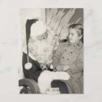 Santa's Lap Postcard
