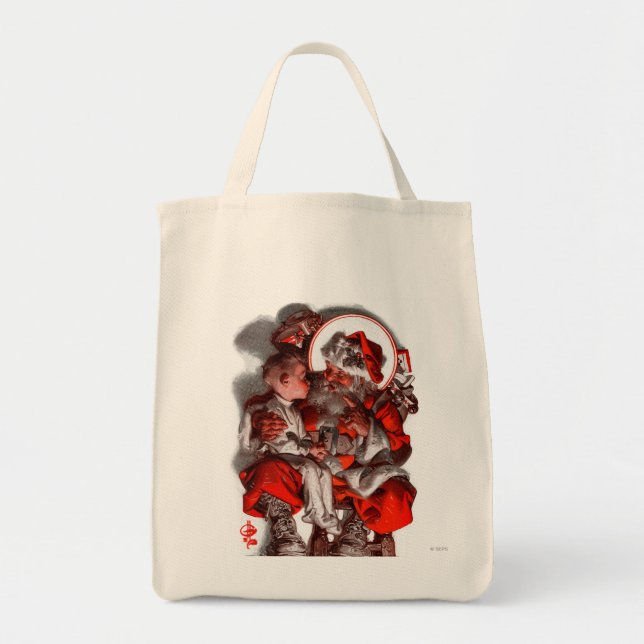 Santa's Lap Tote Bag (Front)