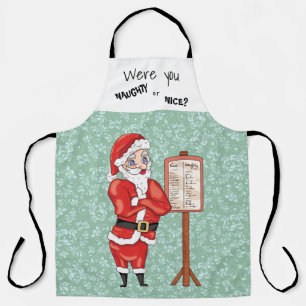Santa's List Naughty or Nice Apron