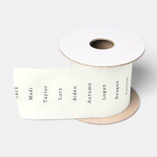 Santa's List Ribbon Satin Ribbon