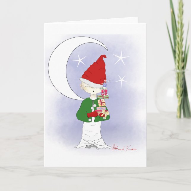 Santa's Little Helper Greeting Cards (Front)