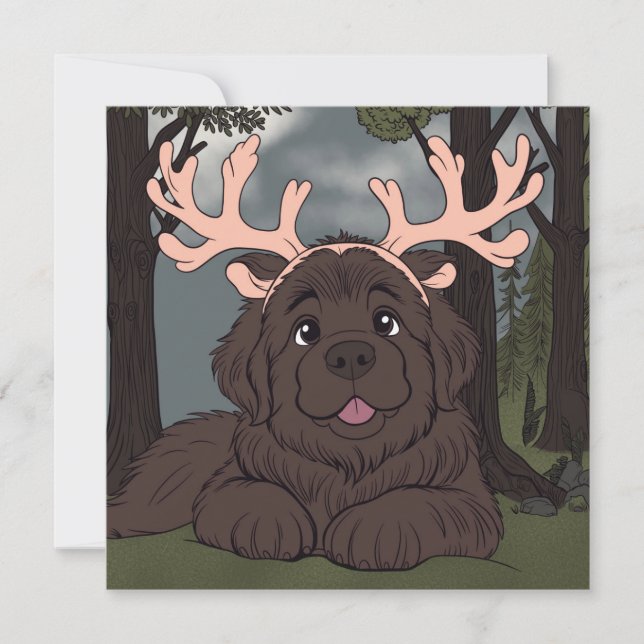 Santas Little Helper  Holiday Card (Front)