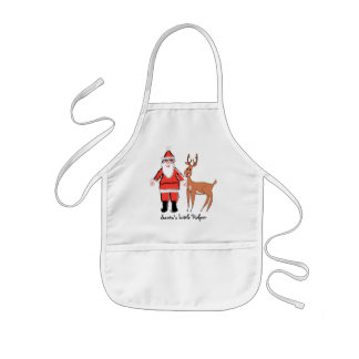 Santa's Little Helper Kids Christmas Apron