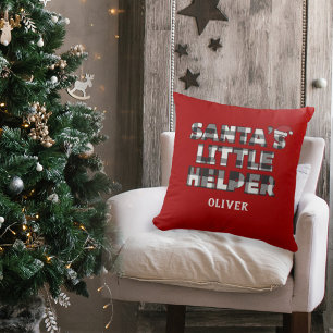 Santa's little helper Personalized  Cushion