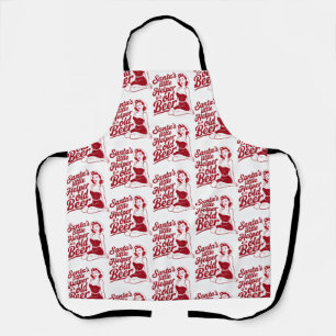 Santa's Little Helper Snarky Christmas Sarcastic  Apron