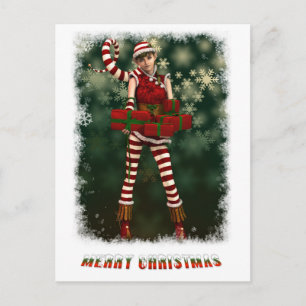 Santas Little Helper Sophie Holiday Postcard
