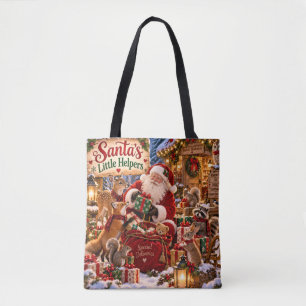 Santa's Little Helpers Christmas Tote Bag