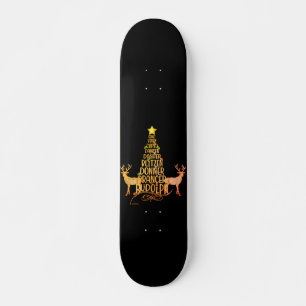 SANTA'S LITTLE HELPERS CHRISTMAS TREE SKATEBOARD