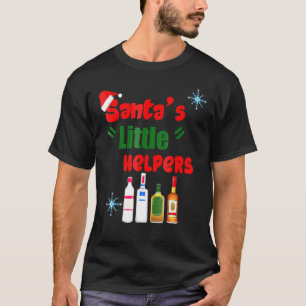 Santas Little Helpers Drinking Christmas T-Shirt