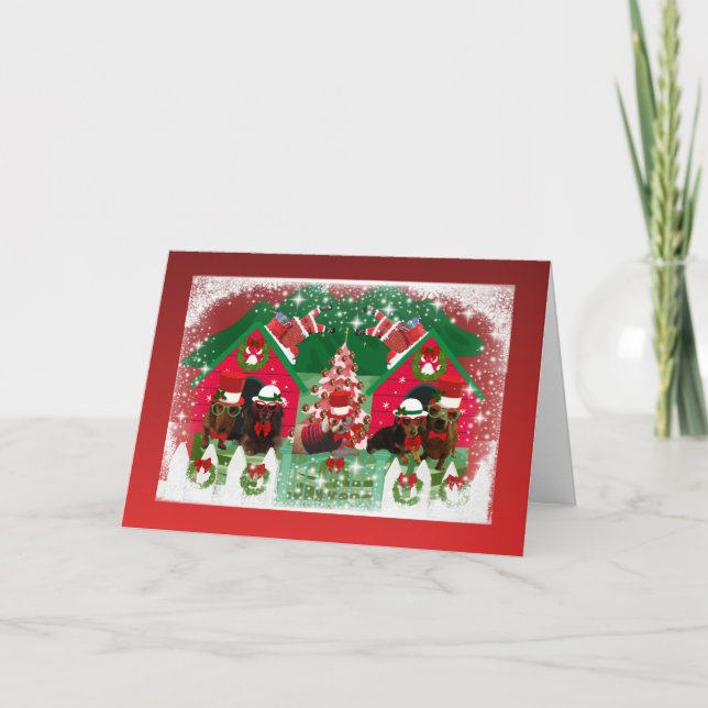 Santa's Little Helpers Greeting Card (Front)