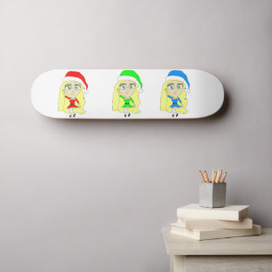 Santas little helpers   skateboard