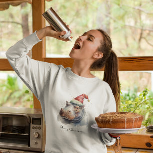 Santa's Little Hippo, custom T-Shirt