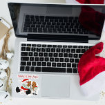 Santa's Little Yelper Cavalier King Charles<br><div class="desc">A cute Cavalier King Charles Spaniel being hugged by Santa!  This makes a cute sticker to decorate folders,  notebooks,  laptop cases.</div>