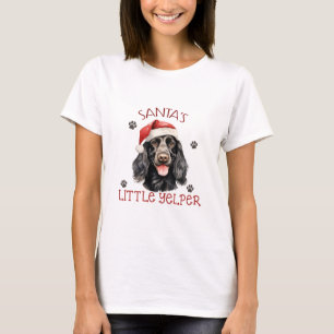 Santa's Little Yelper English Cocker Spaniel T-Shirt