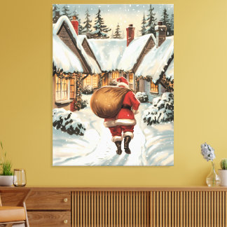 Santa's Magical Visit Canvas Print