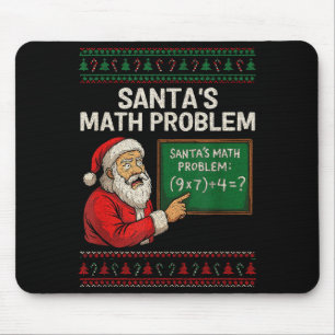Santa's Math Problem 67 Viral Meme Christmas Ugly  Mouse Pad