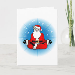 Santas Meditation Holiday Card