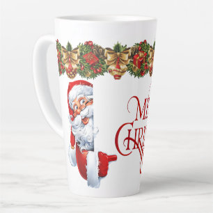 Santa's Merry Christmas Latte Mug