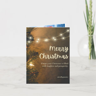 Santa's Merry Message: Christmas Printed Greeting Note Card