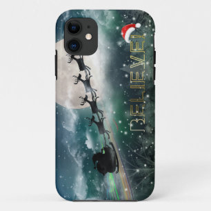 Santa's Midnight Ride Christmas iPhone 5/5S Cases