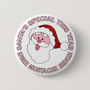 Santa's Moustache Rides button