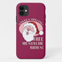 Santa's Moustache Rides iPhone case
