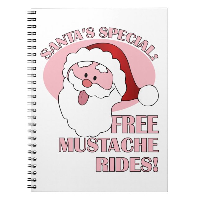 Santa's Moustache Rides notebook (Front)
