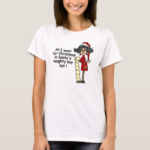 Santa's Naughty Boy List T-Shirt