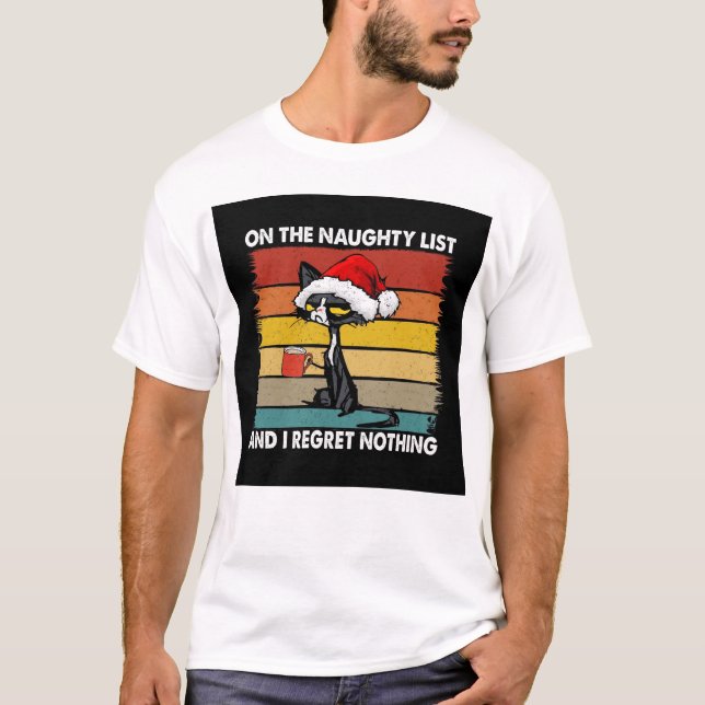 Santas Naughty List T-Shirt (Front)
