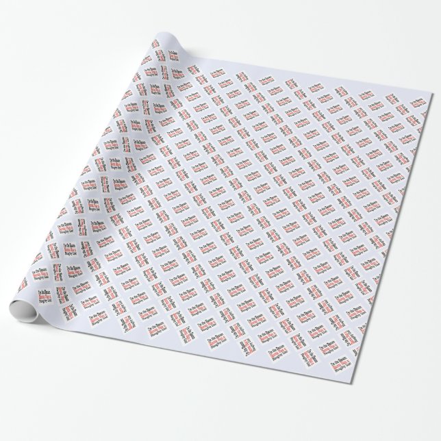 Santa's Naughty List! Wrapping Paper (Unrolled)