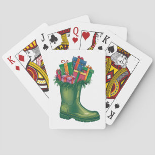Santa's New Boots Classic Playing Cards