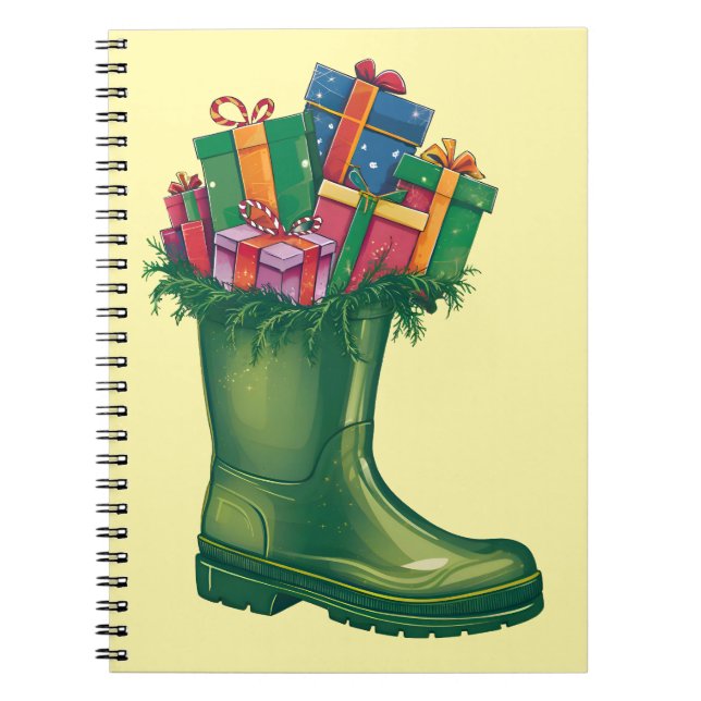 Santa's New Boots Notebook (Front)