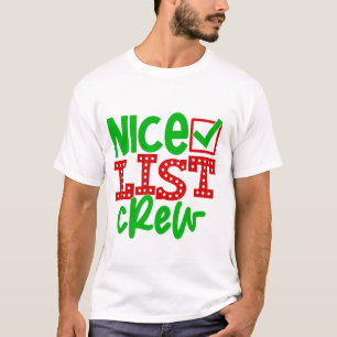 Santa's Nice List Crew T-Shirt