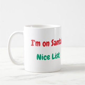 Santas Nice List Mug - Christmas