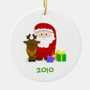 Santa's Nice List Ornament with Customisable Year