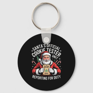 Santas Official Cookie Tester Reporting For Duty C Key Ring