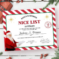 Santa's Official Nice List Certificate