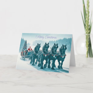 Santa's on the Way Christmas Card